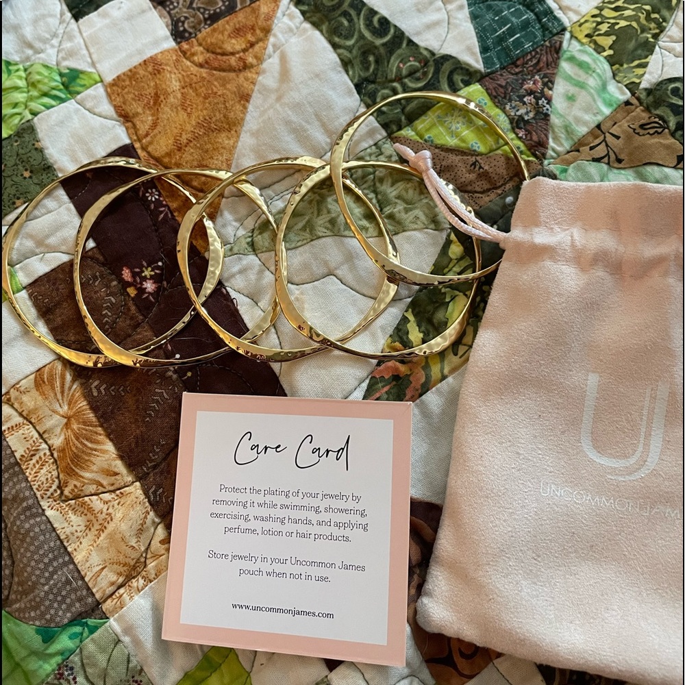 Uncommon James bracelets (5) gold plated